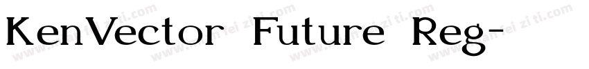 KenVector Future Reg字体转换